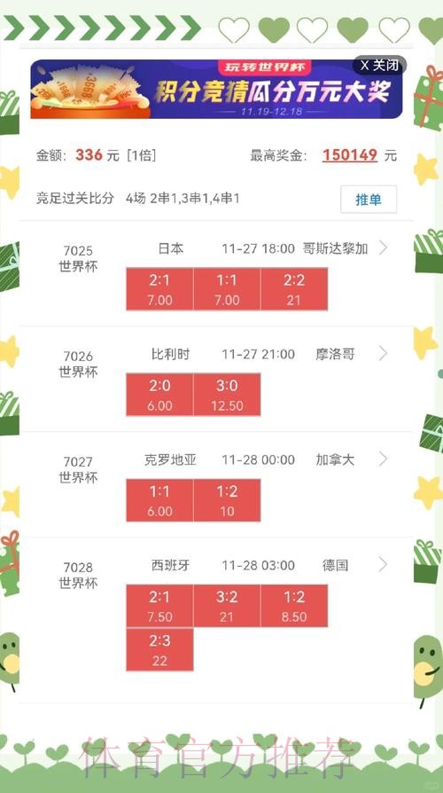 世界杯盘口正规热门